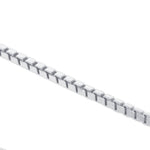 Italian 925 Sterling Silver 1mm Rhodium Plated Box Chain Necklace