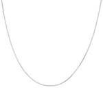 925 Sterling Silver Spiga Wheat Rhoidum Plated Length Chain Necklace