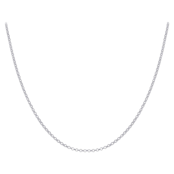 925 Sterling Silver Rolo Chain Necklace with Lobster Clasp - Gem Avenue