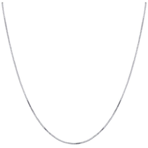 925 Sterling Silver Box Chain Necklace with Lobster Clasp - Gem Avenue Wholesalesilver