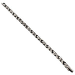 Antique Finish Silver Magnetic Link Hugs and Kisses Bracelet