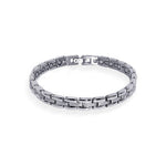 Magnetic Link Textured Silver 0.25