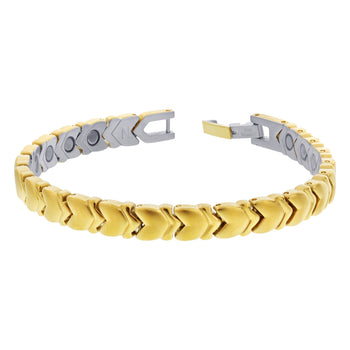 Golf Power Magnetic Therapy Stainless Steel Link Bracelet - Gem Avenue