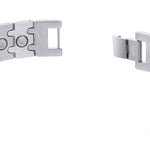 Men's Stainless Steel Magnetic Bracelet 8.5 inch with Fold over Clasps