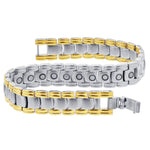 Men's Stainless Steel Magnetic 11mm wide Bracelet 8.75 inch