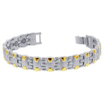 Titanium Magnetic Hugs & Kisses Bracelet 7.5