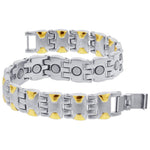 Titanium Magnetic Hugs & Kisses Bracelet 7.5