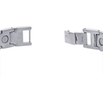 Men's Titanium Magnetic Silver Tone 8.5 inch Bracelet Fold over Clasps