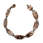 Copper Clad Magnetic Link 13mm wide Bracelet 8.5 inch