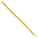 Magnetic Gold Tone 6mm Wide Link Bracelet 7.5