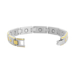 Magnetic 10mm wide Link Bracelet 7.75 inch with Fold over Clasp