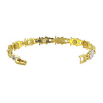 Magnetic 8mm wide Link Bracelet 7.5 inch with Fold over Clasp