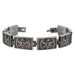 Magentic Link Puppet engraved Bracelet 8.5 inch with Fold Over Clasp