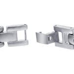 Magnetic Therapy Stainless Steel Two Tone 8 inch Long Link Bracelet