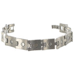 Men's Titanium Magnetic Texture Pattern 12mm Wide Bracelet 8 inch