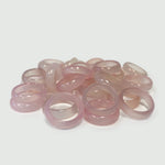 Pink Agate Gemstone Ring 6mm Natural Stone Band for Men and Women – Unisex Polished Pink Agate Jewelry for Everyday Wear or Gift