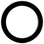 Black Onyx Gemstone Ring – 6mm Polished Natural Stone Band for Men and Women – Unisex Onyx Jewelry for Daily Wear or Gift-kjr009