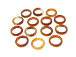 Natural 6mm Carnelian Gemstone Band Ring Polished Unisex Ring for Men & Women, Ideal for Daily Wear or Gifting