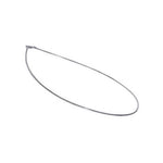 Italian 925 Sterling Silver 1mm Round Solid Omega Chain Necklace for Women & Men Elegant, Durable,Fine Jewelry for Pendants & Everyday Wear