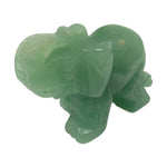 Hand Carved Green Aventurine Elephant Animal Carving