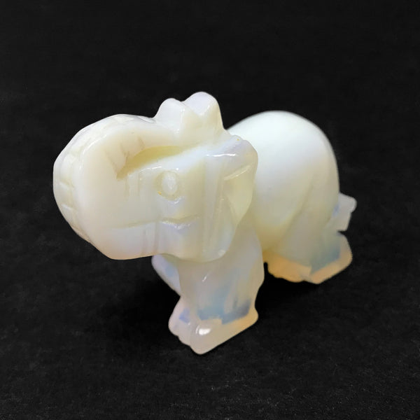 Opalite Elephant Gemstone Figurine Animals