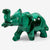 Hand Carved Malachite Gemstone Elephant Animal Figurine #RAN279