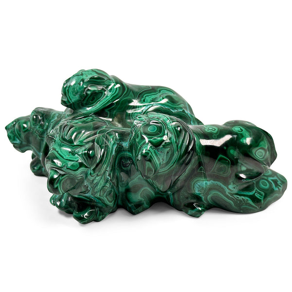 Malachite Lion Figurine - Gem Avenue Wholesale