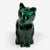 Hand Carved Malachite Gemstone Cat Animal Figurine - RAN288