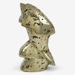 Hand-Carved Pyrite Dolphin Gemstone Animal Carving