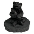 Hand Carved Shungite Bear Crystal Gemstone Animal Figurine - RAN425