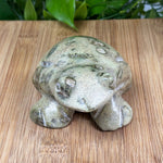 Serpentine Frog Gemstone Figurine - RAN441