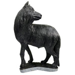 Hand-Carved Wolf Serpentine Gemstone Figurine Animal