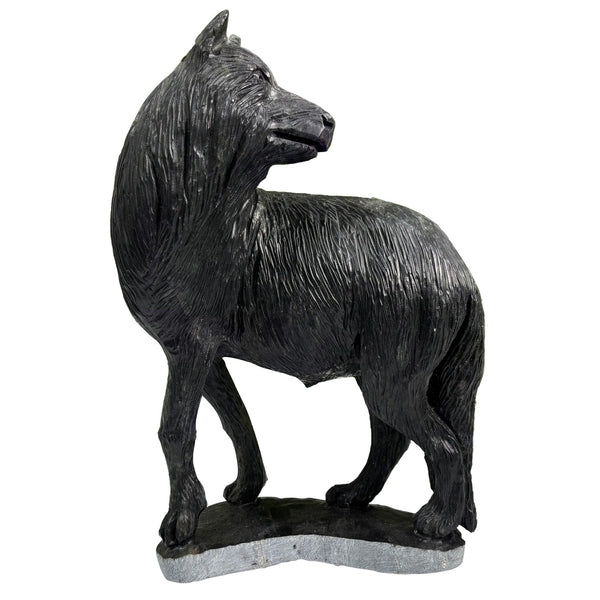 Serpentine Wolf Figurine - Gem Avenue Wholesale