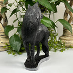 Hand-Carved Wolf Serpentine Gemstone Figurine Animal