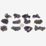 Natural Grape Agate Crystal Gemstone Mineral Specimen
