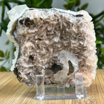Natural Apophyllite Stilbite and Chalcedony Gemstone Mineral Specimen