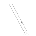 Italian 925 Sterling Silver Solid 1mm Rolo Sturdy Chain Necklace