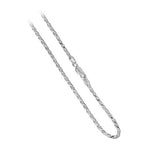 Solid 925 Sterling Silver Italian 1.5mm Braided Rope Chain Necklace