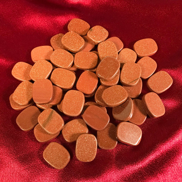 Goldstone Pocket Size Palm Stone - Gem Avenue Wholesale