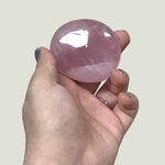 Natural Rose Quartz Palm Stone