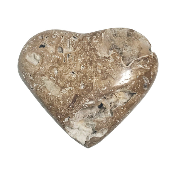 Natural Chocolate Calcite Love Heart Crystal Gemstone  Home Decor - Gem Avenue