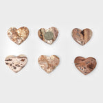 Natural Crazy Lace Agate (Heated) Heart