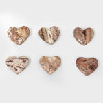 Natural Crazy Lace Agate (Heated) Heart