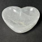 Hand Carved Heart Shaped Selenite Charging Bowl