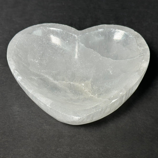 Selenite Heart Bowl Charging Crystal Gemstone-Gem Avenue