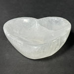 Hand Carved Heart Shaped Selenite Charging Bowl