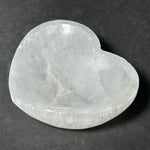 Hand Carved Heart Shaped Selenite Charging Bowl