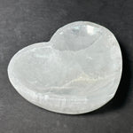 Hand Carved Heart Shaped Selenite Charging Bowl