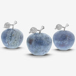 Apple-Shaped Crystal Stone Carving for Luck, Meditation & Home Decoration - RSH218