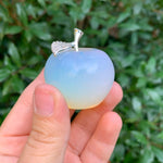 Apple-Shaped Crystal Stone Carving for Luck, Meditation & Home Decoration - RSH218